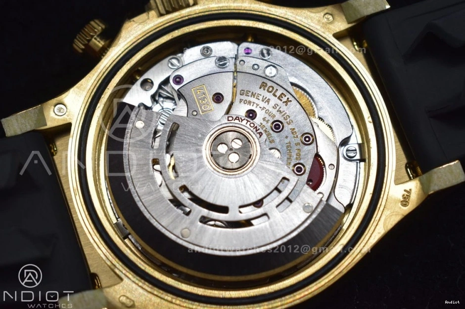 on Daytona Black Oysterflex 1:1 Dial Clean Strap SA4130 Rubber Best Edition 116518 0401